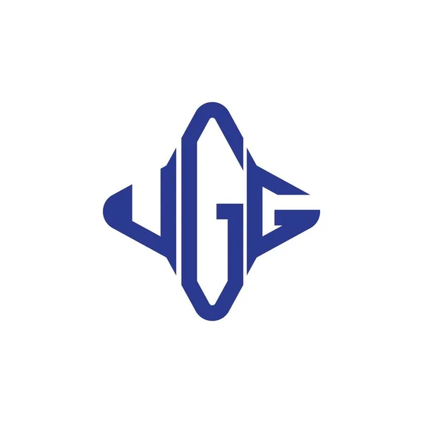 Ugg Carta Logotipo Design Criativo Com Gráfico Vetorial — Vetor de Stock