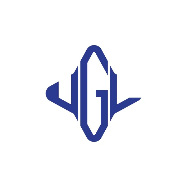 Ugl Písmenné Logo Kreativní Design Vektorovou Grafikou — Stockový vektor