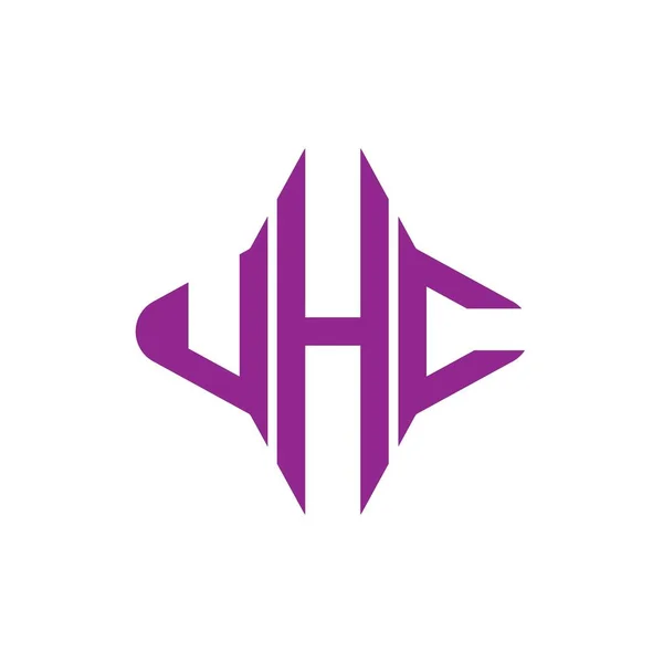 Творческий Дизайн Логотипа Uhc Векторной Графикой — стоковый вектор