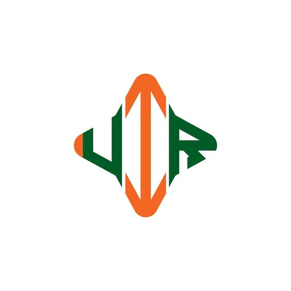 Uir Brief Logo Kreatives Design Mit Vektorgrafik — Stockvektor