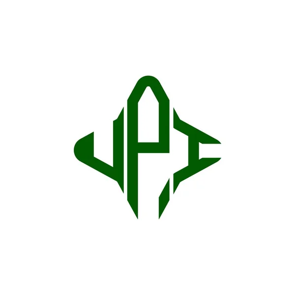 Upi Letter Logo Creative Design Vector Graphic — Stock Vector