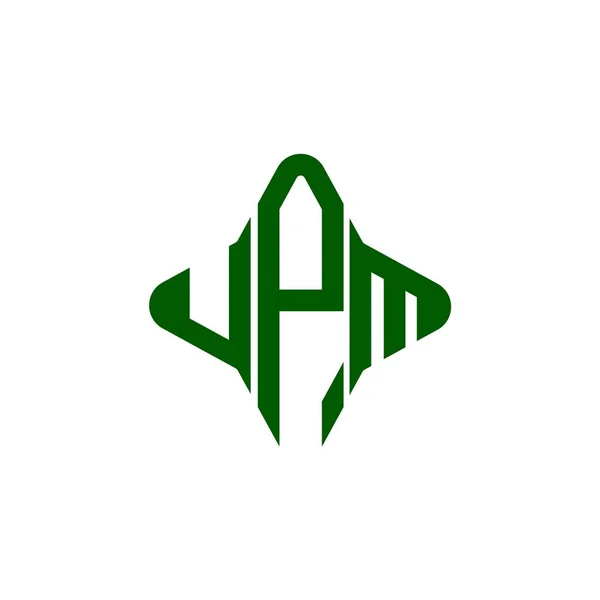 Upm Letter Logo Creatief Design Met Vector Graphic — Stockvector
