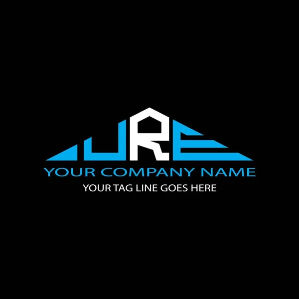 Ure Letter Logo Creative Design Vector Graphic — Stock Vector