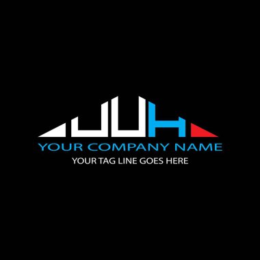 UUH harf logosu vektör grafikli yaratıcı tasarım