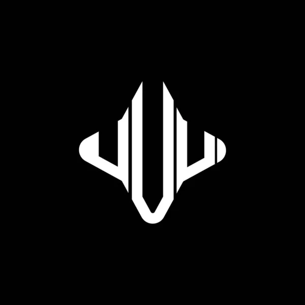 Uuu Letra Logotipo Design Criativo Com Gráfico Vetorial — Vetor de Stock