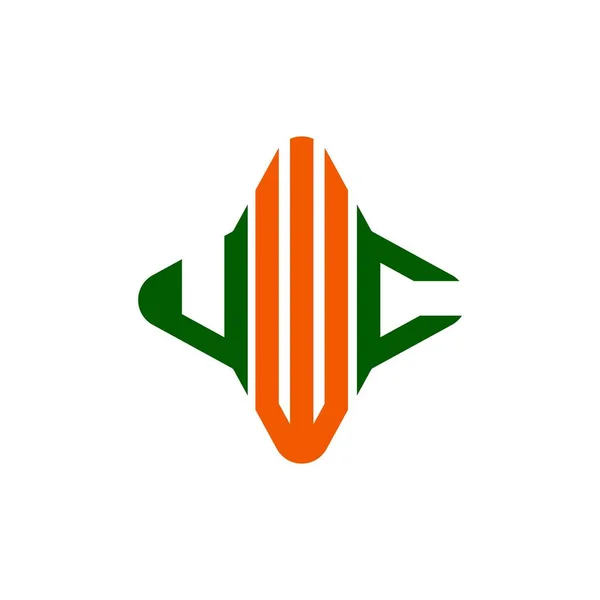Uwc Carta Logotipo Design Criativo Com Gráfico Vetorial —  Vetores de Stock