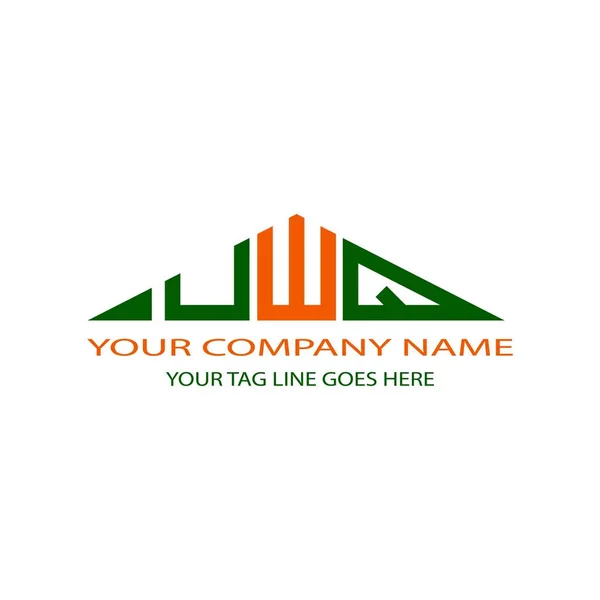 Logo Lettera Uwq Design Creativo Con Grafica Vettoriale — Vettoriale Stock