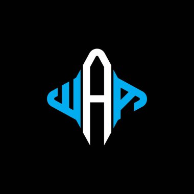 WAA harf logosu vektör grafikli yaratıcı tasarım