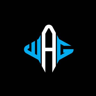 WAG harfi logosu vektör grafikli yaratıcı tasarım