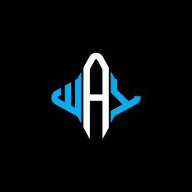 Way harfi logosu vektör grafikli yaratıcı tasarım