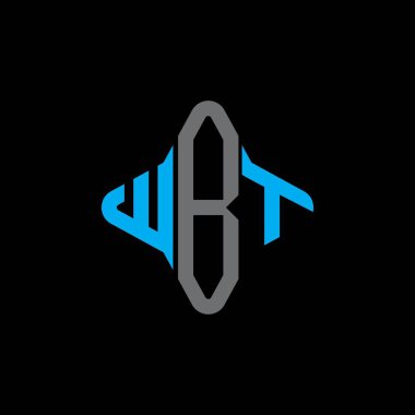 WBT harf logosu vektör grafikli yaratıcı tasarım