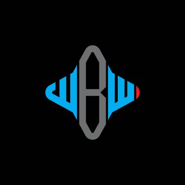 WBW harf logosu vektör grafikli yaratıcı tasarım