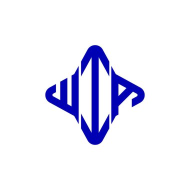 WIA harf logosu vektör grafikli yaratıcı tasarım