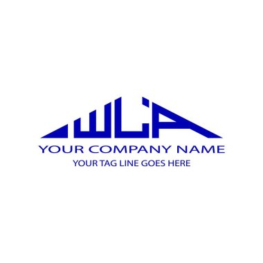 WLA harf logosu vektör grafikli yaratıcı tasarım