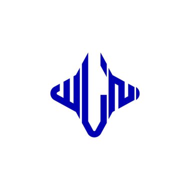 WLN harf logosu vektör grafikli yaratıcı tasarım