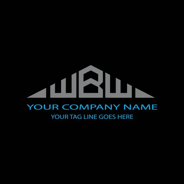 Diseño Creativo Del Logotipo Letra Wbw Con Gráfico Vectorial — Vector de stock