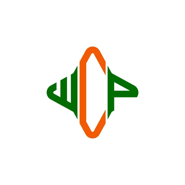 Logo Kreatif Logo Wcp Dengan Grafik Vektor - Stok Vektor