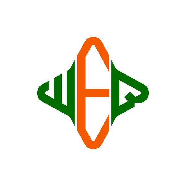 Diseño Creativo Del Logotipo Letra Weq Con Gráfico Vectorial — Vector de stock