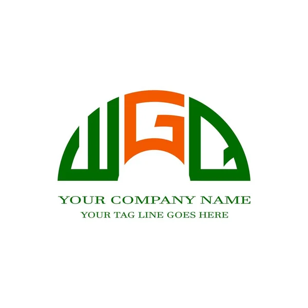 Wgq Літерний Логотип Творчий Дизайн Векторною Графікою — стоковий вектор