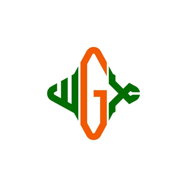 Логотип Літери Wgx Креативний Дизайн Векторною Графікою — стоковий вектор