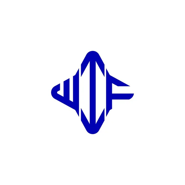 Logo Litery Wif Kreatywny Design Grafiką Wektorową — Wektor stockowy