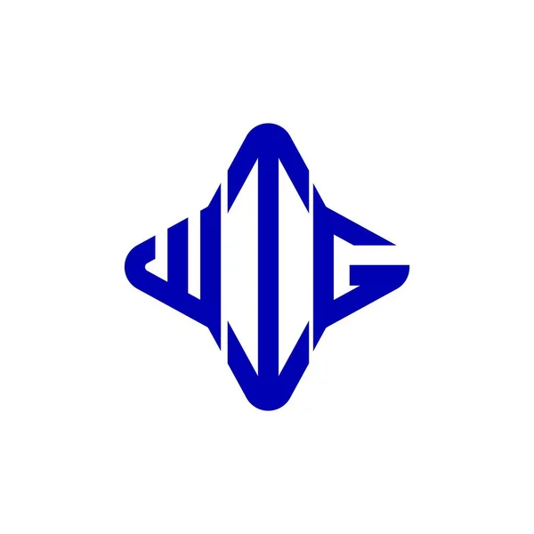 Logo Litery Wig Kreatywny Design Grafiką Wektorową — Wektor stockowy