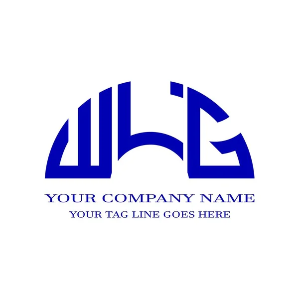 Логотип Літери Wlg Креативний Дизайн Векторною Графікою — стоковий вектор