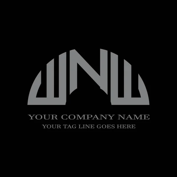 Logo Litery Wnw Kreatywny Design Grafiką Wektorową — Wektor stockowy