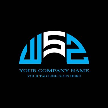 WSZ harf logosu vektör grafikli yaratıcı tasarım