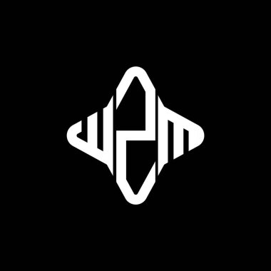 WZM harf logosu vektör grafikli yaratıcı tasarım
