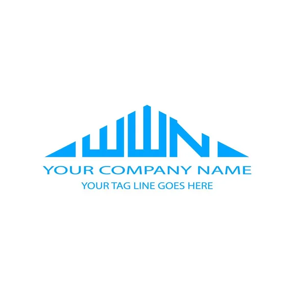 Diseño Creativo Logotipo Letra Wwn Con Gráfico Vectorial — Vector de stock