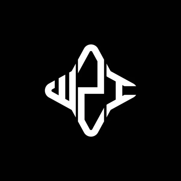 Wzi Λογότυπο Δημιουργικό Σχεδιασμό Διανυσματικό Γραφικό — Διανυσματικό Αρχείο