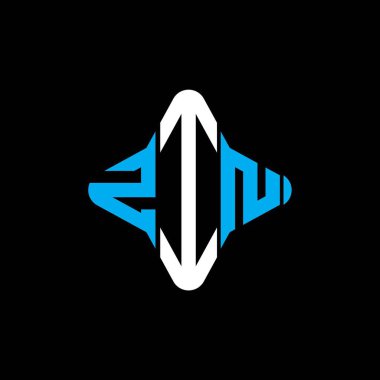 ZIN harf logosu vektör grafikli yaratıcı tasarım