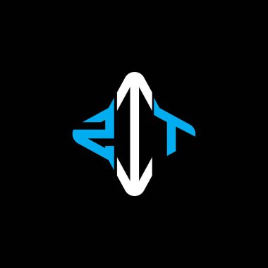 ZIT harfi logosu vektör grafikli yaratıcı tasarım