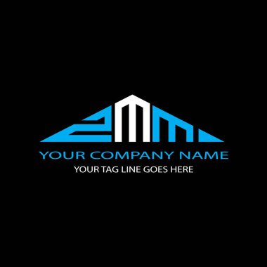 Vektör grafikli ZMM harf logosu yaratıcı tasarımı