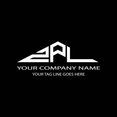 Vektör grafikli ZPL harf logosu yaratıcı tasarımı