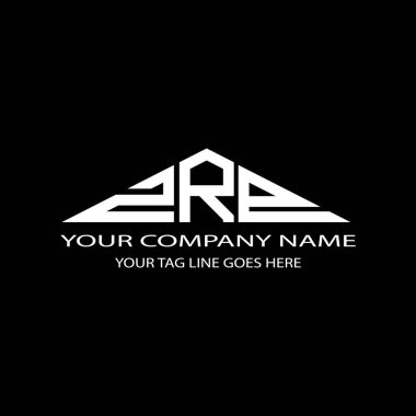 Vektör grafikli ZRP harf logosu yaratıcı tasarımı