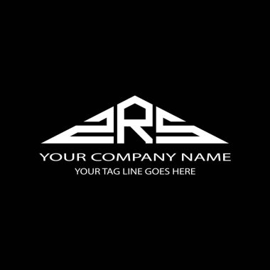 Vektör grafikli ZRS harf logosu yaratıcı tasarımı