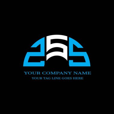 Vektör grafikli ZSS harf logosu yaratıcı tasarımı