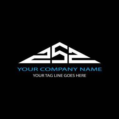 Vektör grafikli ZSZ harf logosu yaratıcı tasarımı