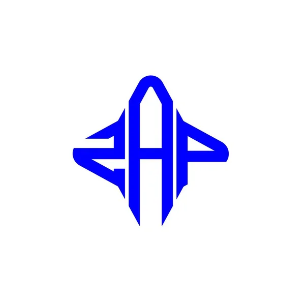 Logo Literowe Zap Kreatywny Design Grafiką Wektorową — Wektor stockowy