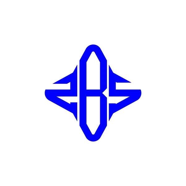Logo Literowe Zbs Kreatywny Design Grafiką Wektorową — Wektor stockowy