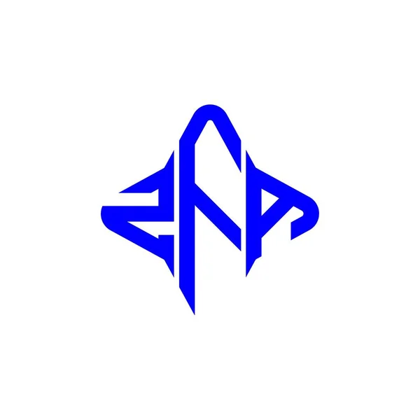Logo Litery Zfa Kreatywny Design Grafiką Wektorową — Wektor stockowy
