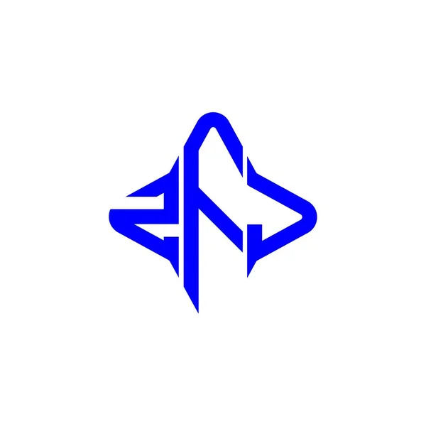 Zfj Letter Logo Creative Design Vector Graphic — Stock Vector