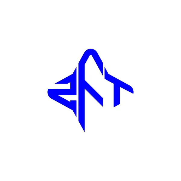 Logo Litery Zft Kreatywny Design Grafiką Wektorową — Wektor stockowy