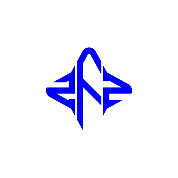 Zfz Літерний Логотип Творчого Дизайну Векторною Графікою — стоковий вектор