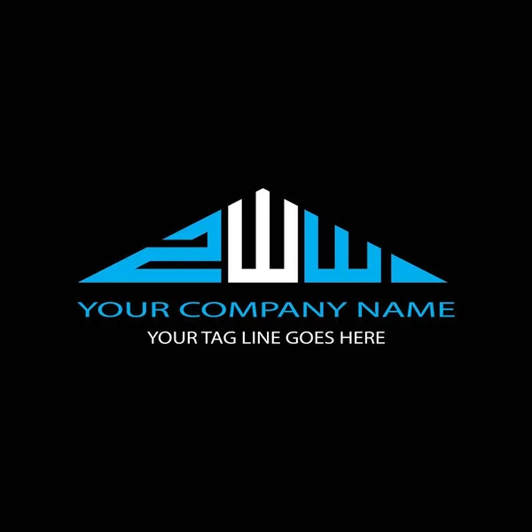 Logo Lettre Zww Design Créatif Avec Graphique Vectoriel — Image vectorielle