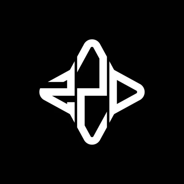 Zzd Letter Logo Creative Design Vector Graphic — ストックベクタ