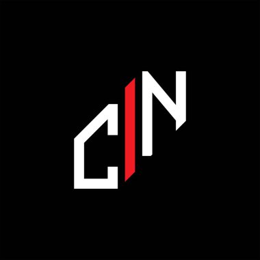 CN harfi logosu vektör grafikli yaratıcı tasarım