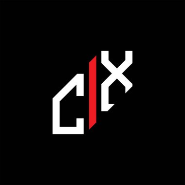 CX harf logosu vektör grafikli yaratıcı tasarım